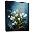 thumbnail image 2 of Designart "Pure Green Winter Snowdrops I" Snowdrops Floater Framed Canvas Wall Art, 2 of 5