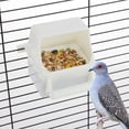 thumbnail image 2 of Comedero para pájaros DQITJ, jaula que no ensucia, para colgar comida y agua, 2 unidades, 2 of 6