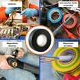 thumbnail image 4 of Cinta adhesiva aislante eléctrica negra - 17 mm x 10 m - resistente, autoadhesiva - protege, agrupa y repara cables - 1 rollo Excelente Rendimiento, 4 of 5