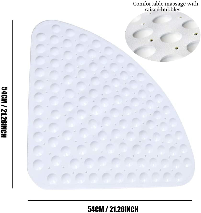 Bath mats rugs corner bath shower mat non slip quadrant sector anti