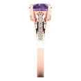 thumbnail image 3 of 2.21ct round cut alexandrite 14k rose gold Bridal Wedding Engagement Promise Anniversary Ring for Women size 4.5, 3 of 7