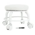 thumbnail image 2 of Tabouret Roulant Bas, Tabouret Roulant Rond Bas en Cuir PU Pivotant à 360 Petit Tabouret avec Roulettes Universelles Repose-Pieds pour Maison Bureau Garage Boutique Mise en Forme Sport, 2 of 7