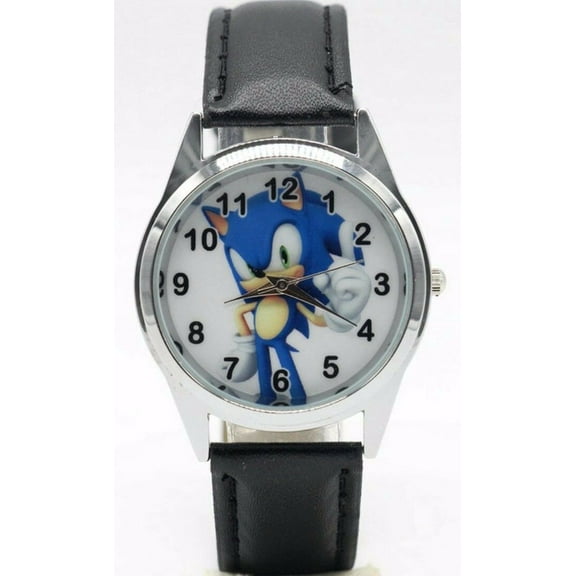 Mainstreet Classics Male Sonic The Hedgehog Leather Wrist Watch, Multicolor