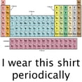 thumbnail image 3 of CafePress - I Wear This Shirt Periodically T Shirt - Men's White Classic Cotton T-Shirts, 3 of 4
