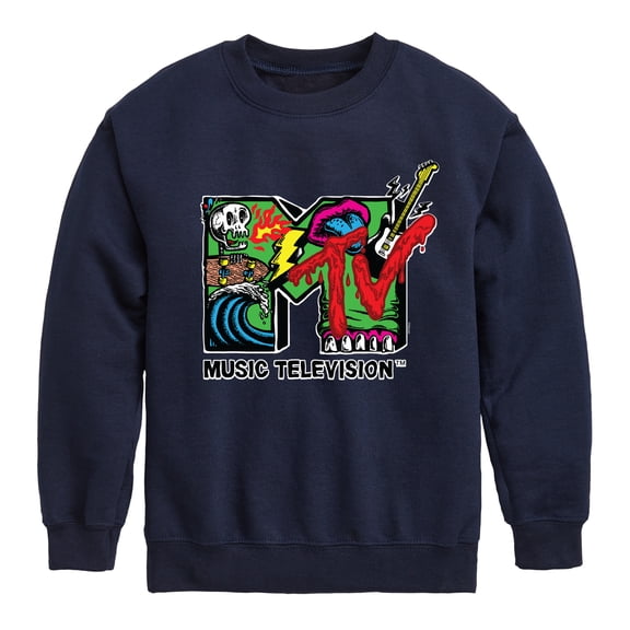 MTV - Skater - Toddler & Youth Crewneck Fleece Sweatshirt