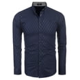 thumbnail image 2 of COOFANDY Mens Shirt Slim Fit Dress Wrinkle Free Business Plaid Button Down Collar, 2 of 6