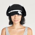 thumbnail image 7 of Slccxzc Women Puppy Ears Beret Hat Soft Cotton Cabbie Cap Cute Y2K Painter Newsboy Autumn Winter Headwear, 7 of 7