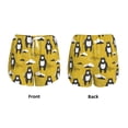 thumbnail image 5 of Lsque Cartoon Bear Yellow Printed Women's Running Shorts with Liner Pockets,Elastic Quick Dry Workout Athletic Gym Yoga Shorts,Womens High Waist Shorts-XX-Large, 5 of 9