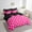 Hot Pink, variant on Erosebridal Polka Dot Bed in a Bag Twin size, Kawaii Bowknot Bed Set, Princess Style Decor, Reversible 7pcs