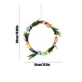 thumbnail image 3 of MXTPOV Easter Wreaths for Front Door, Creative Easter Wreath with Easter Eggs Flowers, Spring Wreaths for Front Door, Easter Garland Wreath, Home Decor, L, 3 of 5