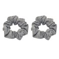 thumbnail image 2 of 2 piezas de coleteros de cabellero gris Colco Gomas para el pelo de algodón para mujer, 2 of 8