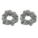 thumbnail image 2 of 2 piezas de coleteros de cabellero gris Colco Gomas para el pelo de algodón para mujer, 2 of 8