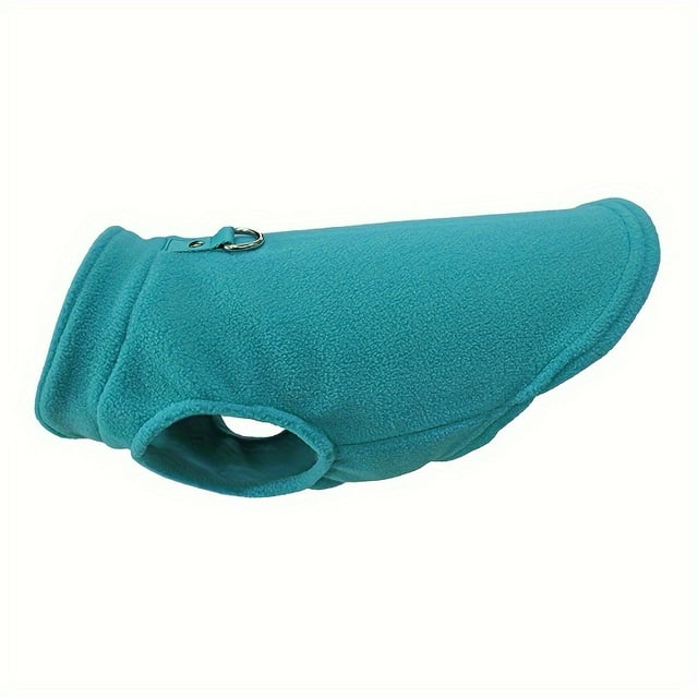 SUTENGDA Keep Your Dog Warm And Stylish This Winter With This Fleece Dog Jacket & Leash Attachment!