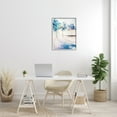 thumbnail image 2 of Stupell Industries Abstract Blue Tree Shadows in Forest Landscape Nature Painting Gray Framed Art Print Wall Art, 24 x 30, 2 of 7