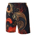 thumbnail image 4 of Fotbe Fiery Floral Pattern Trajes de Baño Estampados para Hombre, Shorts de Verano de Secado Rápido, Ropa de Playa, Bañadores-Small, 4 of 6