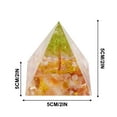 thumbnail image 2 of Herunwer Moonstone Crystal Orgone Pyramid Ogan Crystal Energy Tower Nature Reiki Chakra Crushed Stone Jewelry Crystal Orgonite Pyramid Healing Chakra Pyramid, 2 of 5