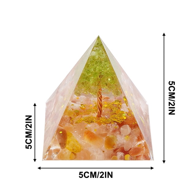 Three-Dimensional Ornaments Natural Crystal Crushed Stone Glue Energy Tower