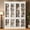 White, variant on ivaniti Kitchen Pantry Cabinet 6-Layer Storage Cupboard with Adjustable Shelves and Glass Doors,71”Wooden Hutch for Dining Room,White,Set of 2