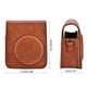 thumbnail image 4 of Estuche protector de cuero sintético para cámara Fujifilm Instax Mini 70 con correa (marrón), 4 of 15