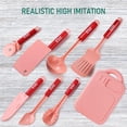 thumbnail image 2 of ZheElen Kitchenware Pretend Toy Interactive Cookware Plaything Children Cooking Playthings Boys Girls Simple Safe Simulation Toys Pink, 2 of 8