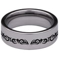 thumbnail image 4 of Tribal Bat Tungsten Carbide Ring, 4 of 9