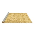 thumbnail image 2 of Ahgly Company Machine Washable Indoor Square Oriental Brown Traditional Area Rugs, 7' Square, 2 of 4