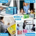 thumbnail image 6 of 10 Pack Plastic Expanding File Folder,Multicolor Envelope File Folder Organizer Holder with Snap Closure,Expandable File Wallet Large Capacity, Fit Letter/A4 Size Documents, 6 of 6