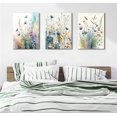 thumbnail image 4 of Watercolor Flowers Bathroom Canvas Wall Art, Colorful Wildflower Wall Decor Poster Prints Botanical Artwork for Living Room Bedroom Bathroom Farmhouse Decor, 4 of 6