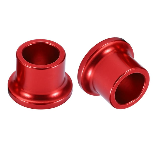 2 espaciadores de cubo de rueda trasera de motocicleta, compatibles con Honda CRF250L, color rojo