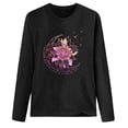 thumbnail image 3 of Camiseta de manga larga con cuello redondo suelta para mujer con estampado de cáncer de mama Pompotops  gfhjh1448, 3 of 3