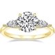 thumbnail image 1 of 2CT 925 Sterling Silver Engagement Rings for Women Round Cut 3-Stone Promise Rings for Her Cubic Zirconia CZ Wedding Bands Size 3-11, 1 of 4