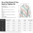 thumbnail image 5 of Daiia Colorful Geometric UPF 50+ Sun Protection Hoodie Jacket Lightweight Long Sleeve Sun Shirt for Women Men with Pocket Hiking Outdoor-X-Large, 5 of 7