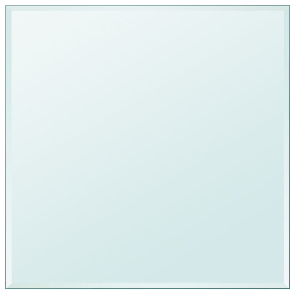 Best 27.6"x27.6" Square Glass Table Top, Tempered Glass Square for Table
