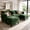 Green, variant on WACASA 86" Oversized Modular Sectional Sofa with 1 Movable Ottoman, 2-Seat L-Shaped Chenille Deep Seat Cloud Couch for Living Room, Green