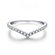 thumbnail image 3 of Anillo de moissanita de plata esterlina S925 de 18 kV con diseño de nicho estilo ins, que se puede apilar, 3 of 6