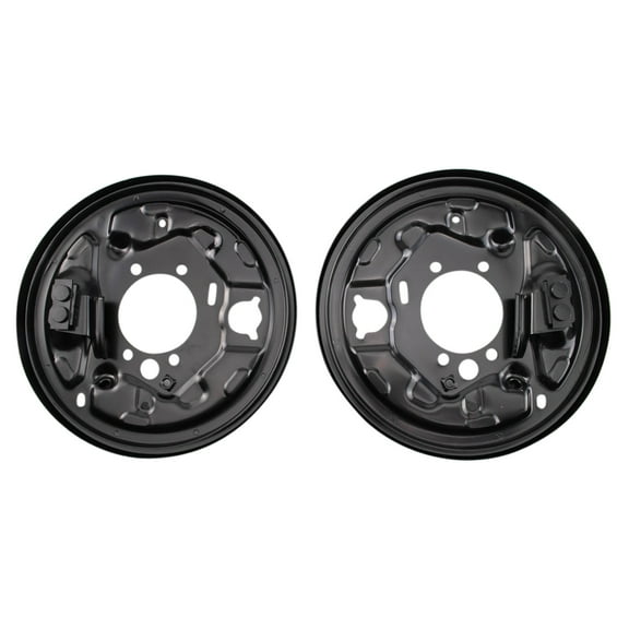 TRQ Rear Brake Rotor Backing Plate Fits Select 1998-2008 Subaru Forester 97-03 Impreza