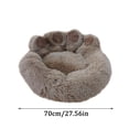 thumbnail image 5 of dgysar Soothing Pet Bed Donut Design Faux Fur Dog and Cat Bed with Non-Slip Bottom and Washable Cover for Deep Sleep Coffee S, 5 of 6