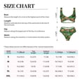 thumbnail image 4 of Kdxio Flamingo Print Women's 2 Piece High Waisted Wrap Spaghetti Strap Summer Swimsuit Bikini Set-Large, 4 of 7