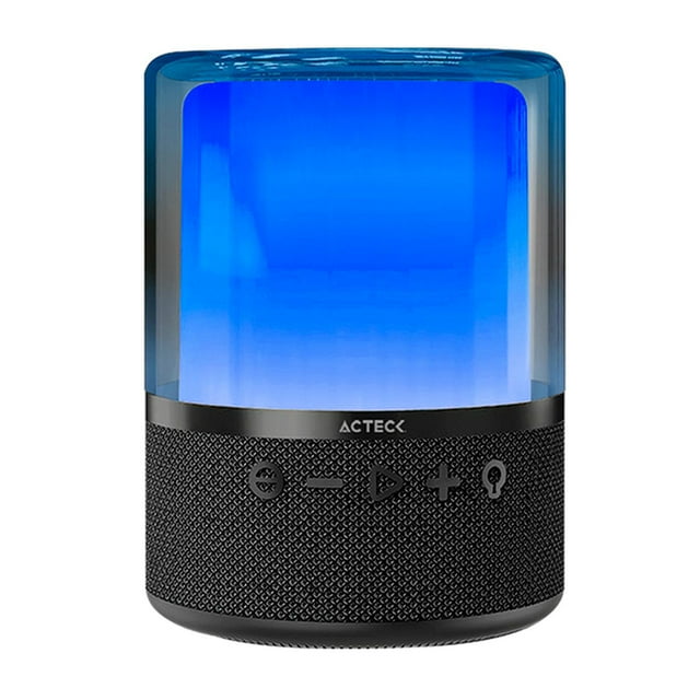 Bocina Portatil ACTECK GLEE PURE AP50 Inalambrica Luz LED Tws Negro AC-936408 negro