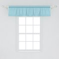 thumbnail image 2 of Ambesonne Vintage Blue Window Valance, Diagonal Circles, 42" x 12", Pale Blue White, 2 of 3