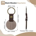 thumbnail image 2 of de Madera de 20 Piezas en de Madera en Etiquetas de Personalizadas PequeñO Grabado de Nogal a Granel, 2 of 5