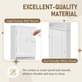 thumbnail image 5 of HSUNNS 67-inch Tall Corner Storage Cabinet with Doors & Shelves, Freestanding Storage Cabinet for Bathroom, Living Room, Kitchen, White, 5 of 11