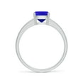 thumbnail image 2 of Angara Natural 1.6 Ct. Tanzanite with Diamond Classic Ring in 14K White Gold for Women (Ring Size: 11.5), 2 of 9