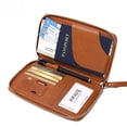 thumbnail image 4 of Long Passbook Holder Air Ticket Storage Certificate Bag Multi-functional Travel Zipper Passbook Bag, 4 of 5