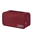 thumbnail image 1 of Billuyoard Bolsa de ropa interior, organizador multifunción impermeable, calcetines, bolsa de almacenamiento, accesorios cosméticos, estuche de Almacenamiento y organización del hogar Vino rojo Billuyoard HA027912-02, 1 of 6