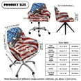 thumbnail image 7 of Xoenoiee Eagle American Flag Print Waterproof Curved Chair Covers with Arms, Curved Back Chair Slipcover Stretch Dining Chair Cover Kitchen Chair Cover, Swivel Arc Shaped Armchair Cover Protector, 7 of 7