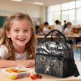thumbnail image 4 of Xoenoiee Deer American Flag Wood Print Kids Backpack with Lunch Box Ages 6-8 8-10 Preschool School Bag and Lunch Bag Pencil Case 3pcs Elementary Bookbag Satchel Child Students Daypack for Girls Boys, 4 of 6
