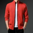 thumbnail image 3 of Cárdigan de punto con bolsillos para hombre, abrigos de manga larga, ropa popular coreana, suéter para hombre, corte holgado, ropa de calle original informal, 3 of 5