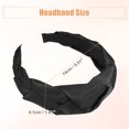 thumbnail image 2 of Solid Wide Headbands Non-slip Fashion Black Hair Hoop 0.35inch Wide for Girl Women, 2 of 6