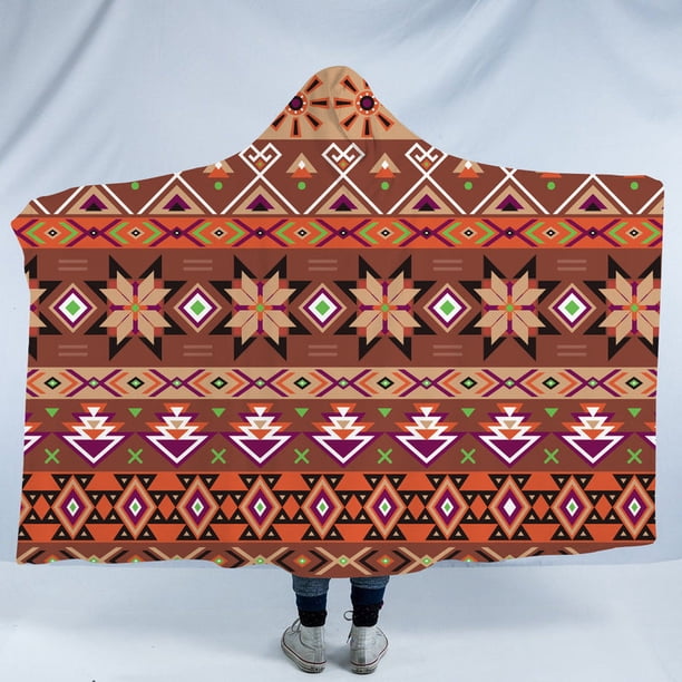 Manta con Capucha Diseño Nativo Americano Lt10 | Bodega Aurrera en línea